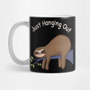 Just Hanging Out Sloth Mug